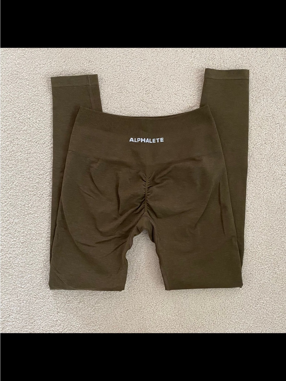 Alphalete Amplify Leggings, Size Medium, army green